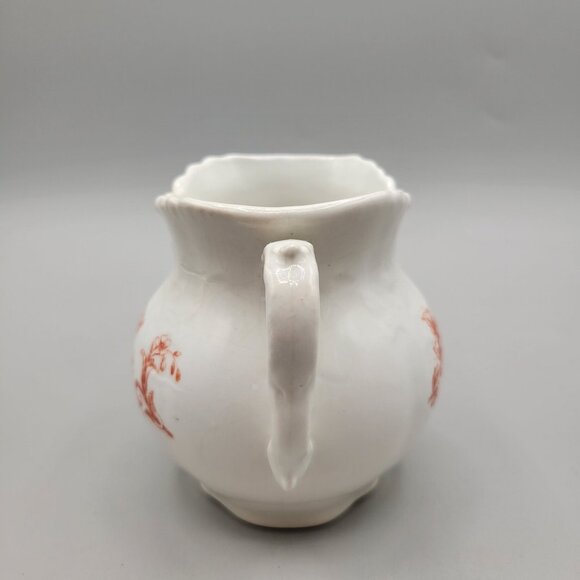 Rare Antique Burford Brothers Ironstone Creamer Pitcher East Liverpool Ohio - Picture 2 of 7